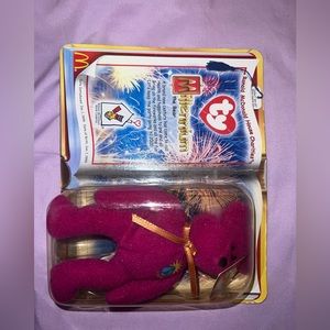 Millennium Bear TY Beanie Baby in Original Packaging - Rare